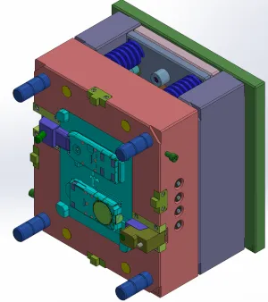 CAD rendering of family mold
